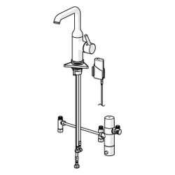 Hansa Vantis Style Einhebel-Waschtischbatterie, 3V, Bluetooth, Ausladung 147mm, Chrom... HANSA-54602209 4057304017490 (Abb. 1)