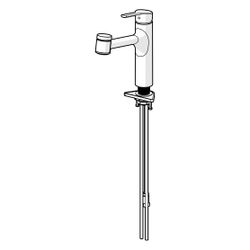 Hansa Ronda Einhebel-Küchenarmatur, Niederdruck, Kupferrohr 2-strahlig, Ausladung 200mm... HANSA-55191133 4015474261822 (Abb. 1)