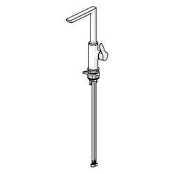 Hansa Ligna Einhebelmischer Küchenarmatur 5528 Ausladung 189mm DN15 Chrom... HANSA-55282203 4015474261716 (Abb. 1)