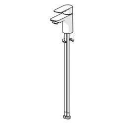 Hansa Basic Einhebelmischer Waschtischbatterie, Ausladung 101mm, DN 15, Chrom, 55422203... HANSA-55422203 4057304018978 (Abb. 1)