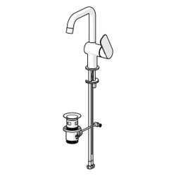 Hansa Basic Einhebelmischer Waschtischbatterie 5555 Ausladung 150mm DN15 Chrom... HANSA-55552203 4057304019029 (Abb. 1)