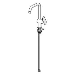 Hansa Basic Einhebelmischer Küchenarmatur, Ausladung 200mm, DN 15, Chrom, 55562203... HANSA-55562203 4057304019081 (Abb. 1)