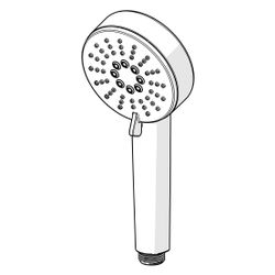 Hansa Basic Handbrause, 3-strahlig, Chrom, 55620100... HANSA-55620100 4057304019111 (Abb. 1)