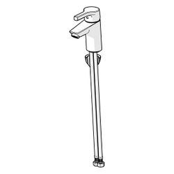 Hansa Paleno Einhebel-Waschtischarmatur, Standmontage, DN 15, Ausladung 103mm, ohne Abl... HANSA-56362203 4057304012006 (Abb. 1)