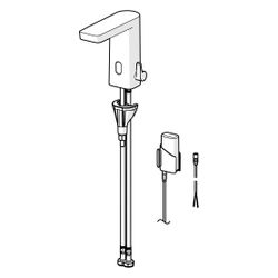 Hansa Stela Waschtischbatterie Eco plus, 6V, Bluetooth, Ausladung 105mm, DN 15, Chr... HANSA-571622790005 4057304018527 (Abb. 1)