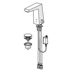 Hansa Loft Waschtischbatterie 5749 6V, Bluetooth Ausladung 143mm DN15 Chrom... HANSA-57492219 4057304014185 (Abb. 1)