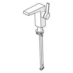 Hansa Loft Einhebelmischer Waschtischbatterie 5752 Ausladung 146mm DN15 Chrom... HANSA-57522203 4015474263529 (Abb. 1)