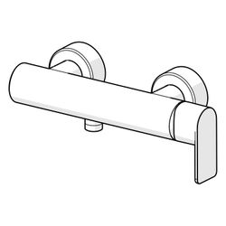 Hansa Stela Einhebel-Brausebatterie, Chrom, 57670173... HANSA-57670173 4057304015366 (Abb. 1)