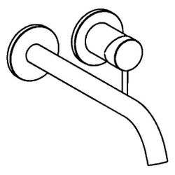 Hansa Public Einhebelmischer Fertigmontageset für Waschtischbatterie 5796 Rosette rund ... HANSA-57962171 4015474179257 (Abb. 1)