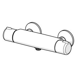 Hansa Micra Brausebatterie, DN 15, Chrom, 58150171... HANSA-58150171 4057304003462 (Abb. 1)