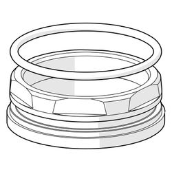 Hansa Ringschraube, M50x1, Schlüsselweite 45, 59904775... HANSA-59904775 4015474170711 (Abb. 1)