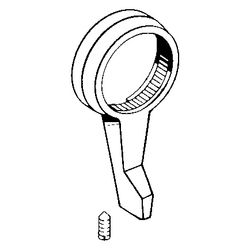 Hansa Absperrhebel für Thermostatarmaturen, Chrom, 59905722... HANSA-59905722 4015474231849 (Abb. 1)