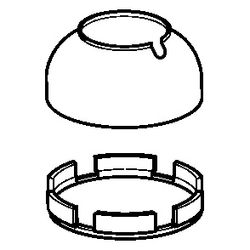 Hansa Abdeckkappe für Wasserhahn, Chrom, 59906563... HANSA-59906563 4015474368071 (Abb. 1)