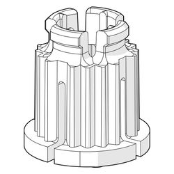Hansa Adapter für Unterputz-Einbaukörper, Weiß, 59910235... HANSA-59910235 4015474824980 (Abb. 1)