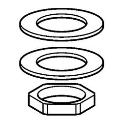 Hansa Befestigungssatz für Unterputz-Einbaukörper, Chrom, 59910705... HANSA-59910705 4015474848207 (Abb. 1)