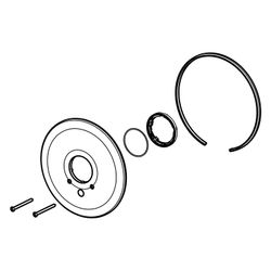 Hansa Rosette, Durchmesser 205mm, Chrom, 59911967... HANSA-59911967 4015474033740 (Abb. 1)