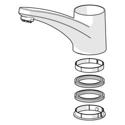 Hansa Auslauf Ausladung 203mm, Chrom, 59912711... HANSA-59912711 4015474095847 (Abb. 1)