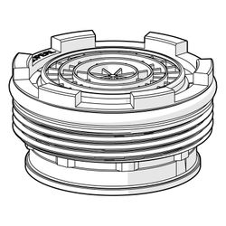 Hansa Luftsprudler mit Cascade Strahlregler, M21,5x1 Außengewinde, 59913128... HANSA-59913128 4015474160286 (Abb. 1)