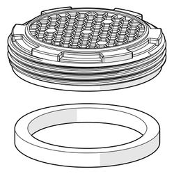 Hansa Luftsprudler mit Cascade Strahlregler, M24x1 Außengewinde, 59913132... HANSA-59913132 4015474160323 (Abb. 1)