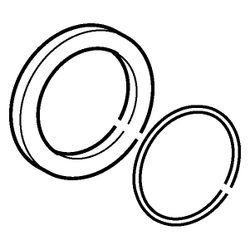 Hansa Rosette, Durchmesser 75mm, Chrom, 59913240... HANSA-59913240 4015474176287 (Abb. 1)