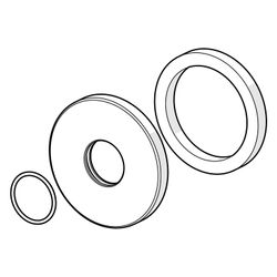 Hansa Rosette, Durchmesser 75mm, Chrom, 59913246... HANSA-59913246 4015474176638 (Abb. 1)