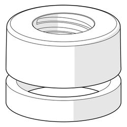 Hansa Rosette für Wasserhahn, Chrom, 59913432... HANSA-59913432 4015474207905 (Abb. 1)