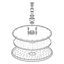 Hansa Kopfbrause, Durchmesser 300mm Chrom, 59913746... HANSA-59913746 4015474255517 (Abb. 1)