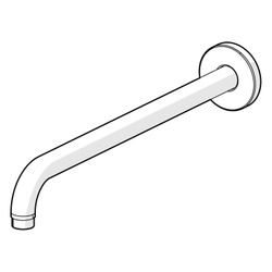 Hansa Brausearm ohne Kopfbrause, Länge 350mm, Rosette rund, 59913748... HANSA-59913748 4015474255531 (Abb. 1)