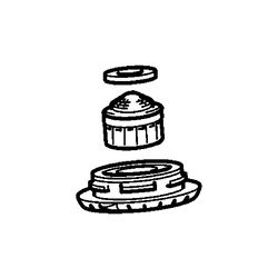 Hansa Handbrause Platte, Brauseeinsatz, 59913878... HANSA-59913878 4015474259195 (Abb. 1)