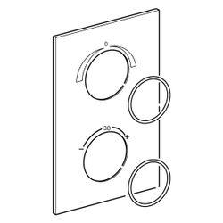 Hansa Deckplatte für Unterputz-Einbaukörper, Chrom, 59913924... HANSA-59913924 4015474264618 (Abb. 1)