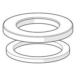 Hansa Rosette, Durchmesser 55mm, Chrom, 59913963... HANSA-59913963 4015474269477 (Abb. 1)