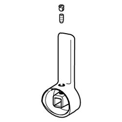 Hansa Ligna Hebel 2,5, Länge 83mm, Chrom, 59914001... HANSA-59914001 4015474271869 (Abb. 1)