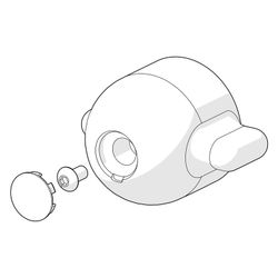 Hansa Temperatureinstellgriff, Chrom, 59914080... HANSA-59914080 4015474275065 (Abb. 1)