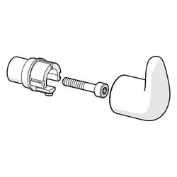 Hansa Temperaturregelung Griffgehäuse, Chrom, 59914100... HANSA-59914100 4015474275478 (Abb. 1)