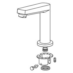 Hansa Twist Auslauf 59914201 Ausladung 130mm Chrom... HANSA-59914201 4015474278585 (Abb. 1)