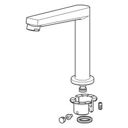 Hansa Twist Auslauf, Ausladung 193mm, Chrom, 59914204... HANSA-59914204 4015474278622 (Abb. 1)