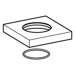 Hansa Rosette, 75x75mm, Chrom, 59914212... HANSA-59914212 4015474289000 (Abb. 1)