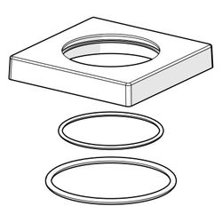 Hansa Rosette, 75x75mm, Chrom, 59914213... HANSA-59914213 4015474289017 (Abb. 1)