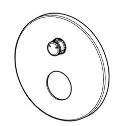 Hansa Rosette, Durchmesser 170mm, Chrom, 59914302... HANSA-59914302 4057304001611 (Abb. 1)