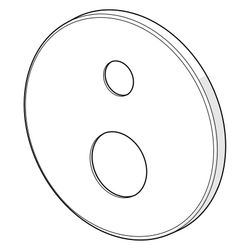Hansa Rosette, Durchmesser 170mm, Chrom, 59914308... HANSA-59914308 4057304001673 (Abb. 1)
