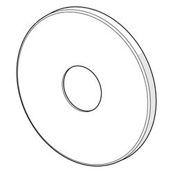 Hansa Rosette, Durchmesser 170mm, Chrom, 59914310... HANSA-59914310 4057304001697 (Abb. 1)