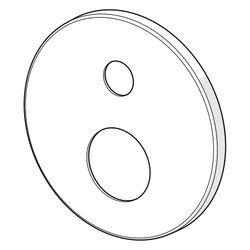 Hansa Rosette, Durchmesser 170mm, Chrom, 59914317... HANSA-59914317 4057304001765 (Abb. 1)