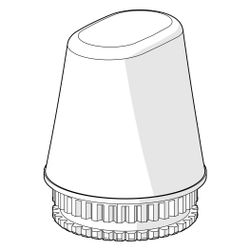 Hansa Temperatureinstellgriff, Chrom, 59914357... HANSA-59914357 4057304001413 (Abb. 1)