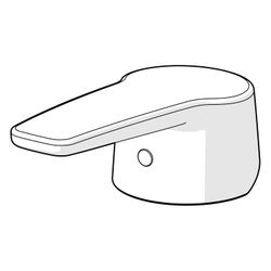 Hansa Polo Hebel mit K/W-Kennzeichnung, Chrom, 59914417... HANSA-59914417 4057304004940 (Abb. 1)