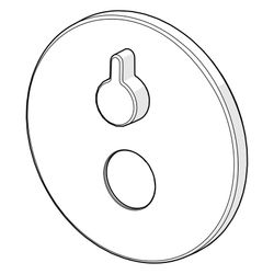 Hansa Rosette, Durchmesser 170mm, Chrom, 59914533... HANSA-59914533 4057304009426 (Abb. 1)