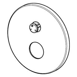 Hansa Rosette, Durchmesser 170mm, Chrom, 59914537... HANSA-59914537 4057304009464 (Abb. 1)
