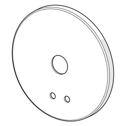 Hansa Deckplatte für Unterputz-Einbaukörper, Chrom, 59914543... HANSA-59914543 4057304009051 (Abb. 1)
