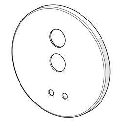 Hansa Deckplatte Durchmesser 170mm, Chrom, 59914553... HANSA-59914553 4057304009099 (Abb. 1)