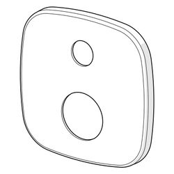 Hansa Deckplatte 154x154mm, Chrom, 59914575... HANSA-59914575 4057304009631 (Abb. 1)