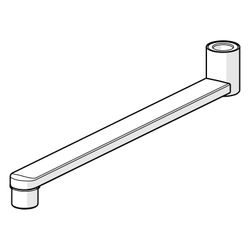 Hansa Auslauf 59914660 Länge 300mm Ausladung 300mm Chrom... HANSA-59914660 4057304010743 (Abb. 1)